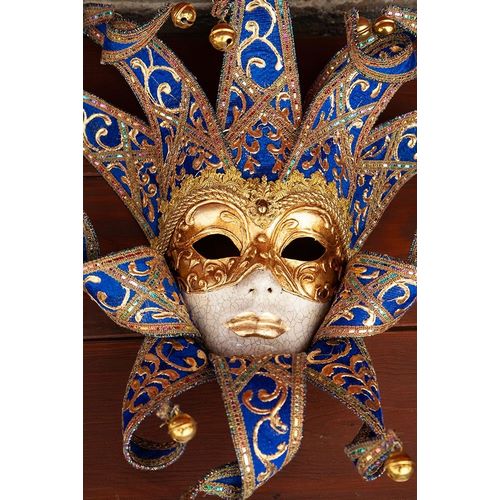 Italy-Venice Carnival mask on display